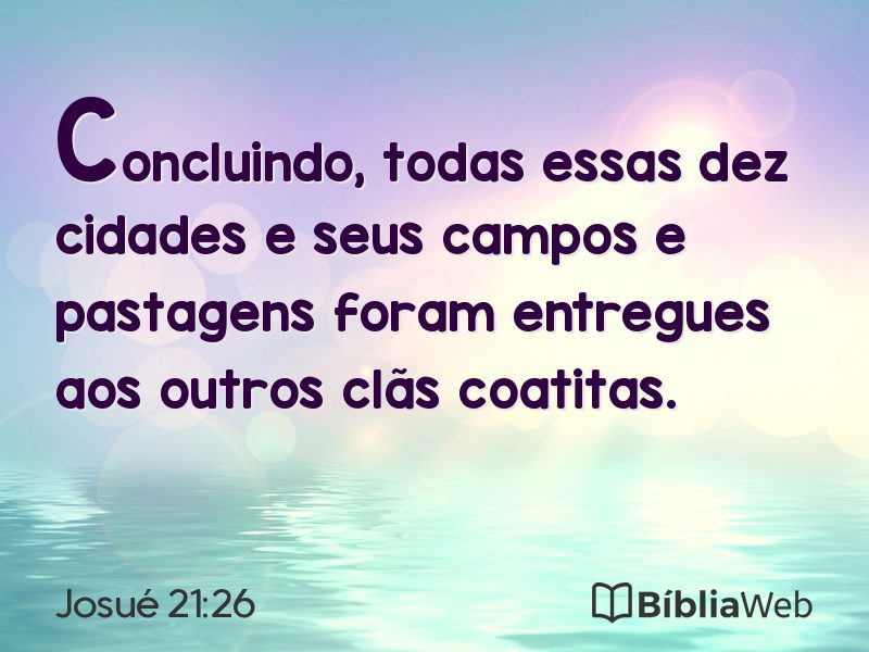 Josué 21:26 em imagem para compartilhar