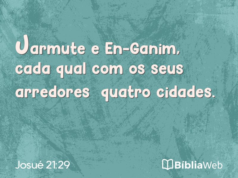 Josué 21:29 em imagem para compartilhar
