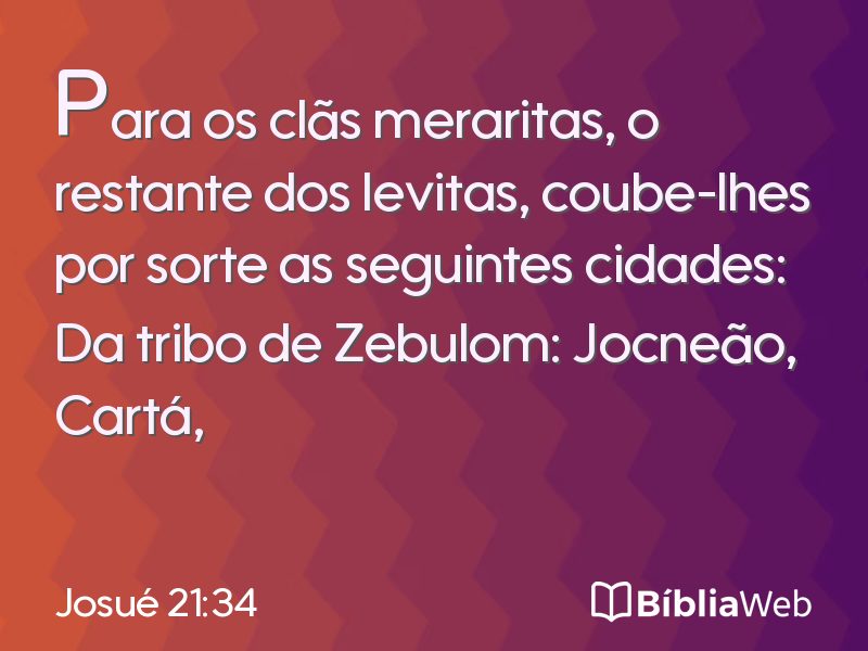 Josué 21:34 em imagem para compartilhar