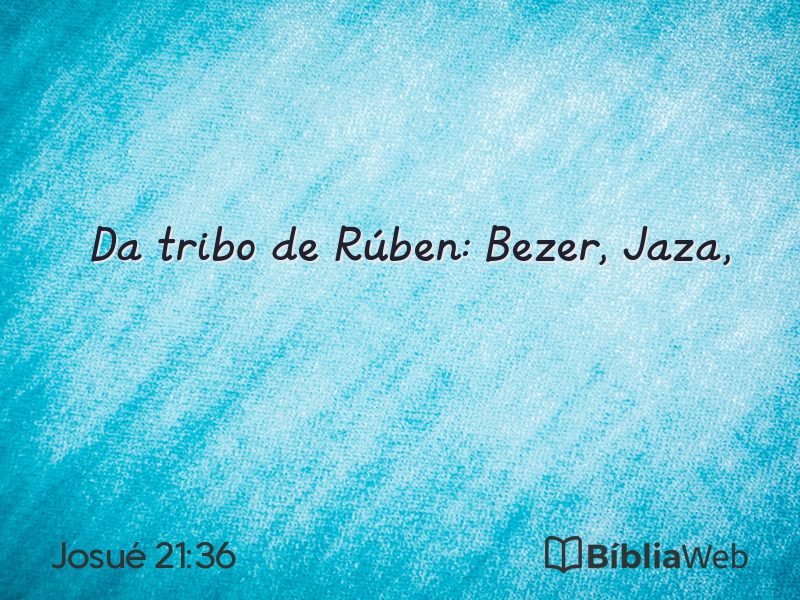 Josué 21:36 em imagem para compartilhar