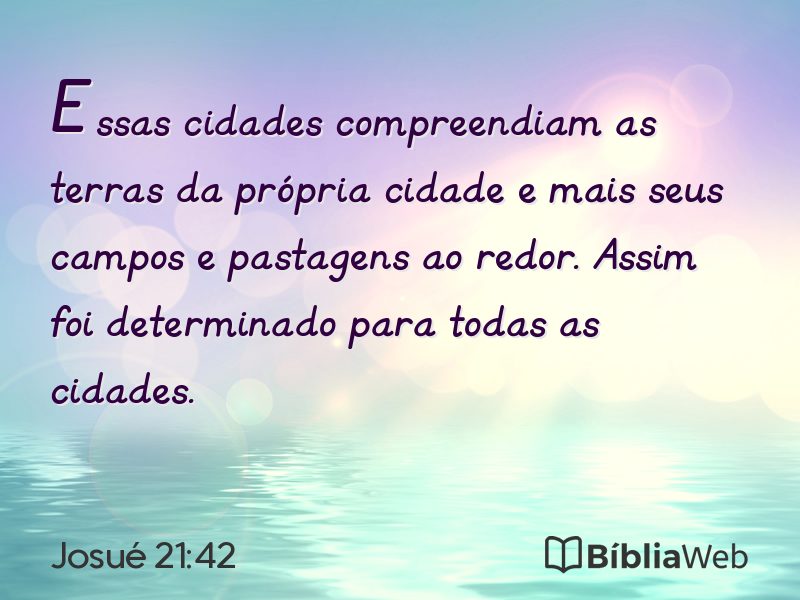 Josué 21:42 em imagem para compartilhar