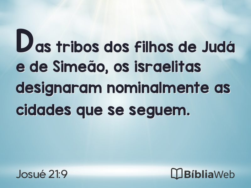 Josué 21:9 em imagem para compartilhar