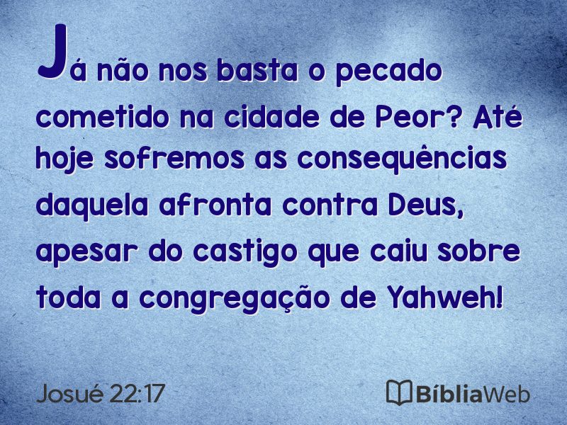 Josué 22:17 em imagem para compartilhar