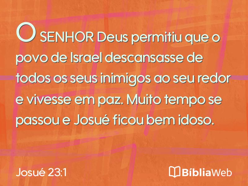 Josué 23:1 em imagem para compartilhar