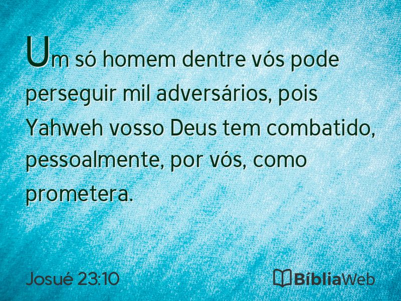 Josué 23:10 em imagem para compartilhar