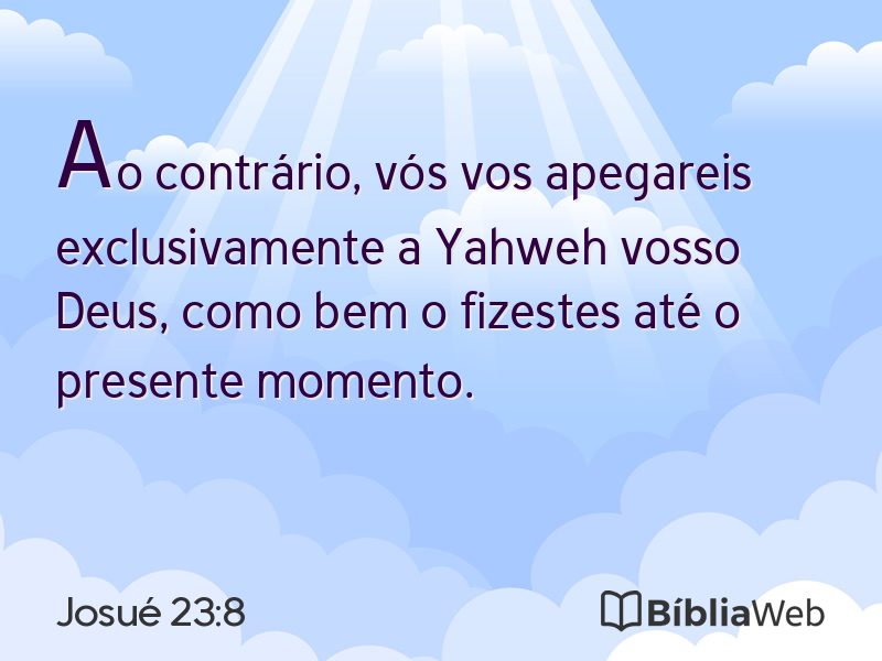 Josué 23:8 em imagem para compartilhar