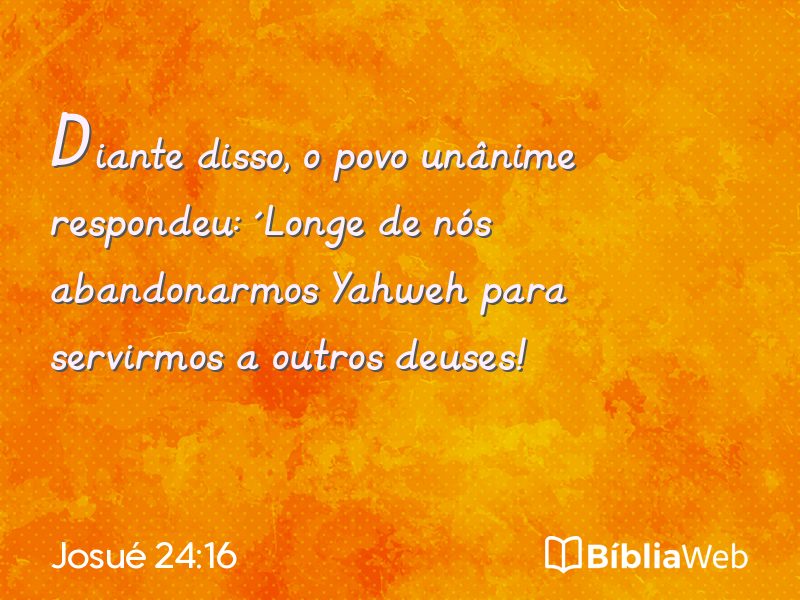 Josué 24:16 em imagem para compartilhar