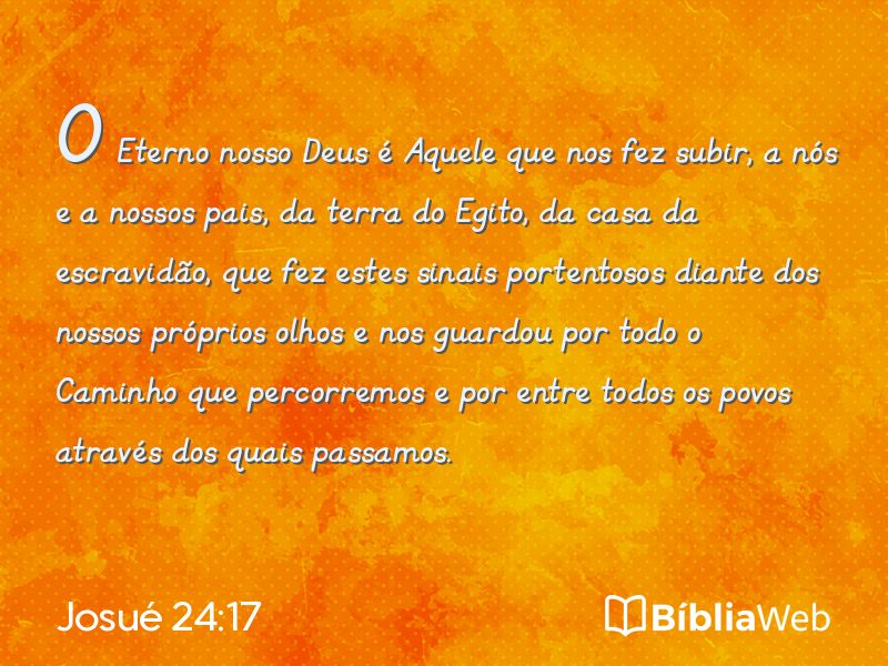 Josué 24:17 em imagem para compartilhar