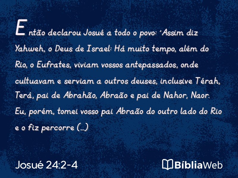 Josué 24:2-4 em imagem para compartilhar