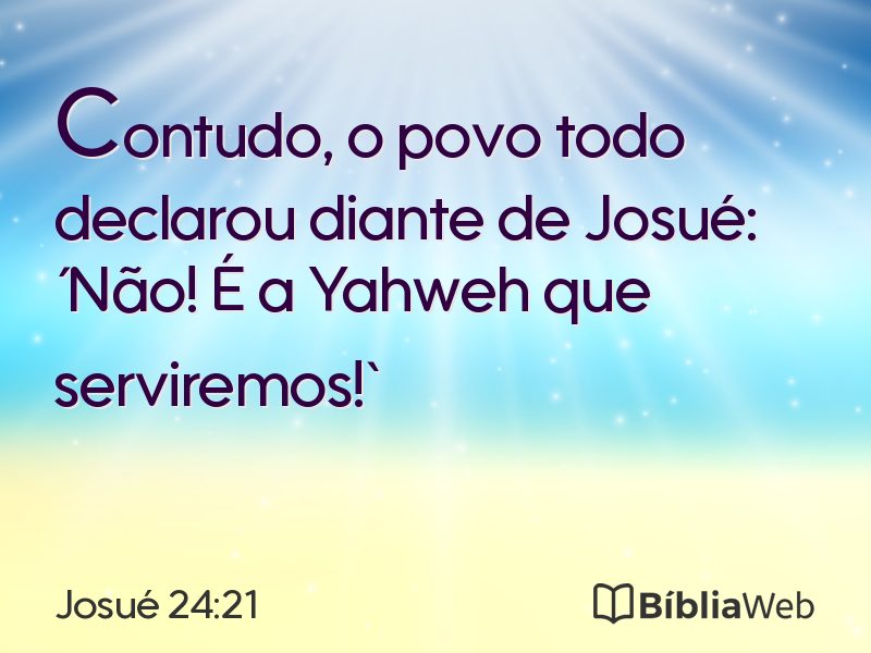 Josué 24:21 em imagem para compartilhar