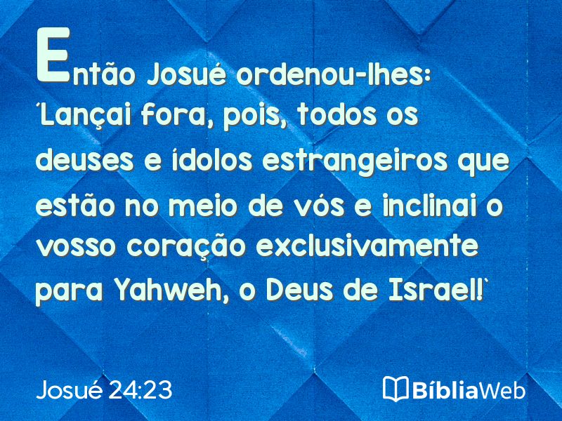 Josué 24:23 em imagem para compartilhar
