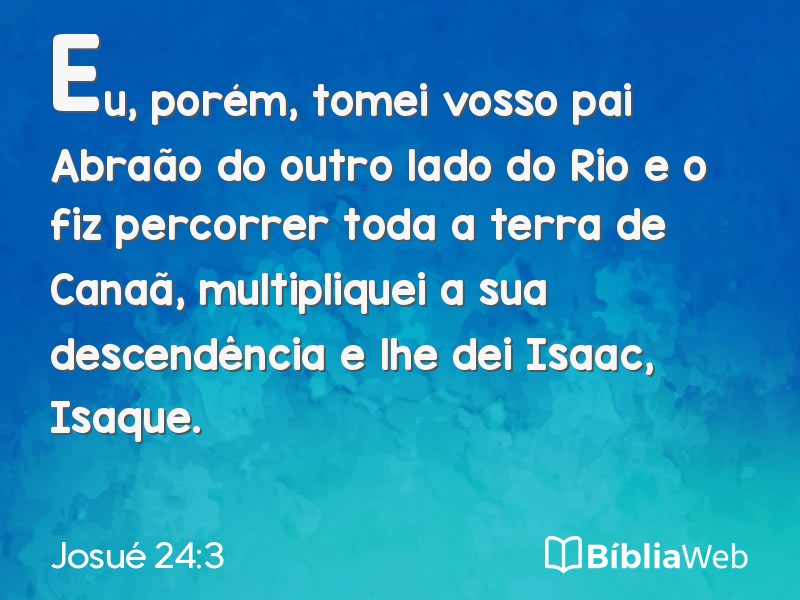 Josué 24:3 em imagem para compartilhar