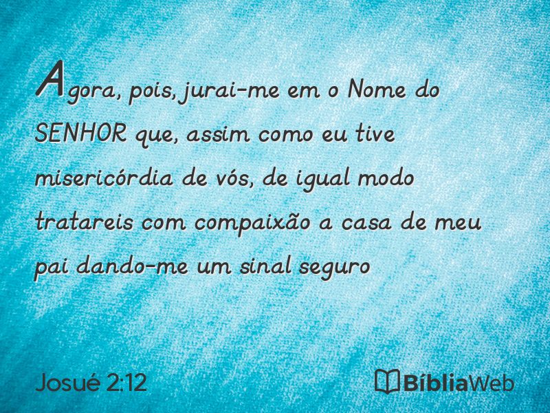 Josué 2:12 em imagem para compartilhar