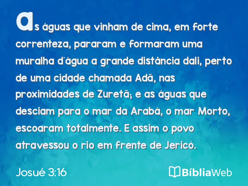 Josué 3:16 em imagem para compartilhar