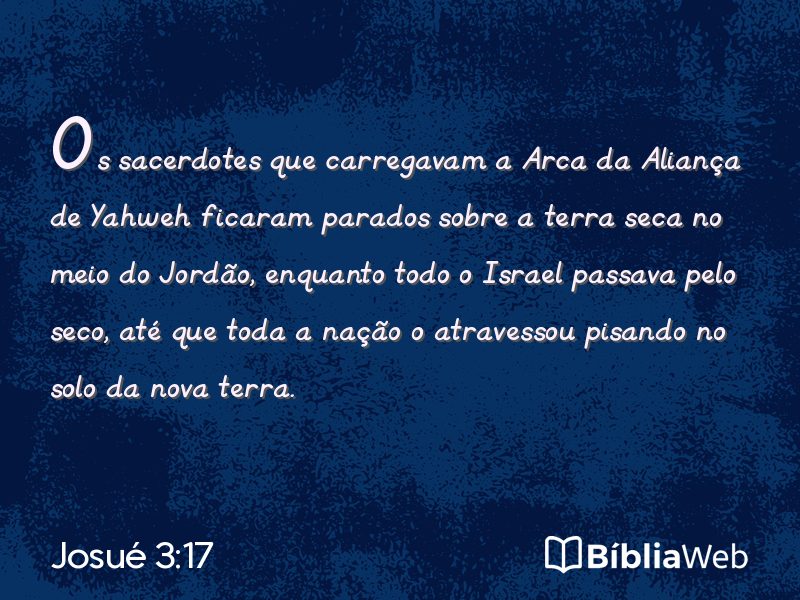 Josué 3:17 em imagem para compartilhar
