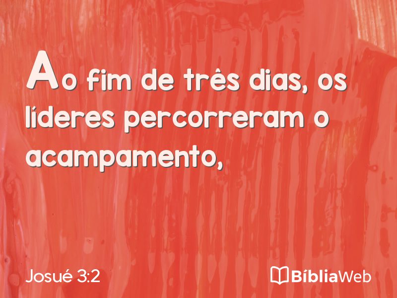 Josué 3:2 em imagem para compartilhar