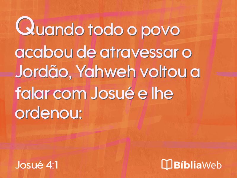 Josué 4:1 em imagem para compartilhar