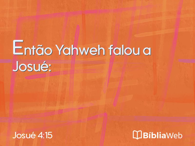 Josué 4:15 em imagem para compartilhar