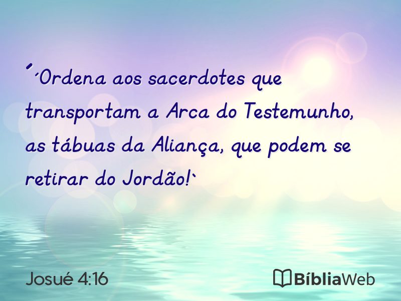 Josué 4:16 em imagem para compartilhar
