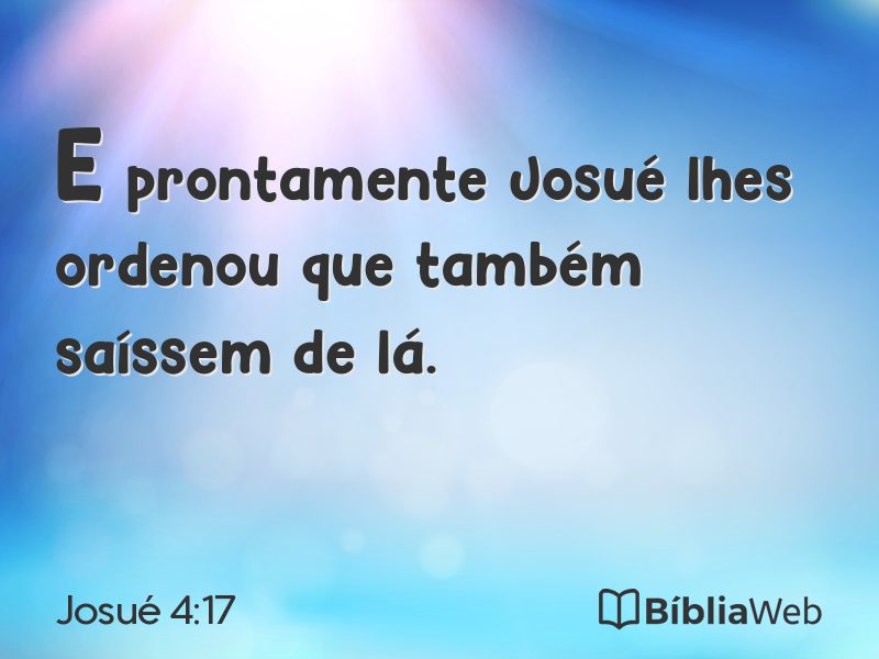 Josué 4:17 em imagem para compartilhar