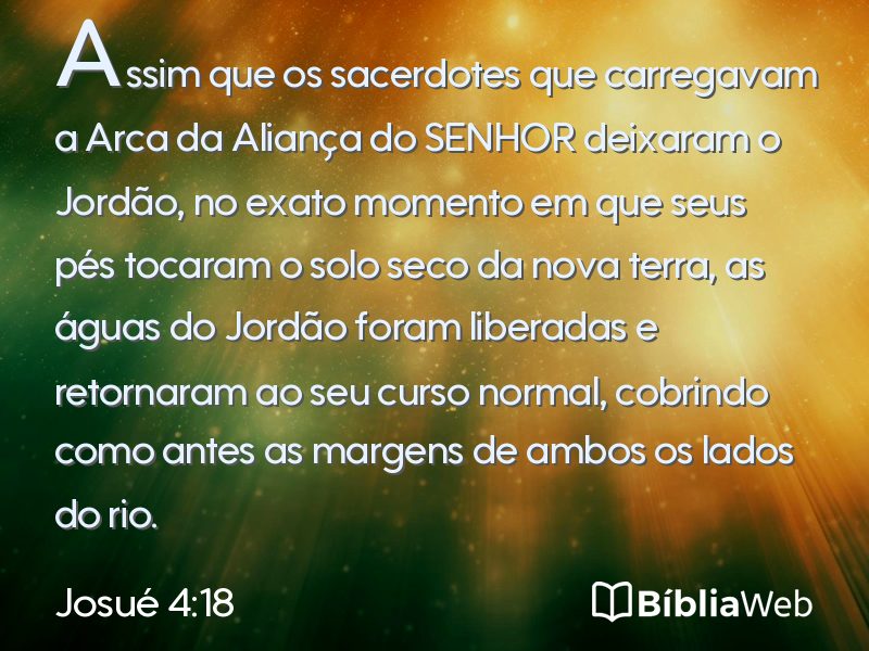 Josué 4:18 em imagem para compartilhar