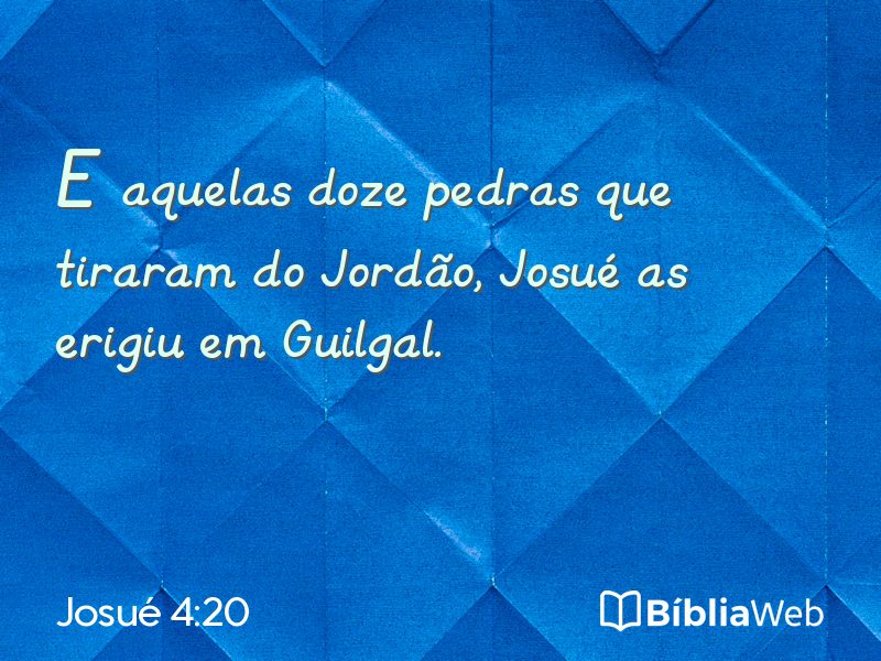 Josué 4:20 em imagem para compartilhar