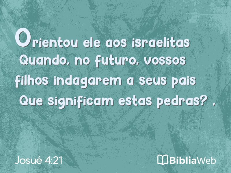 Josué 4:21 em imagem para compartilhar
