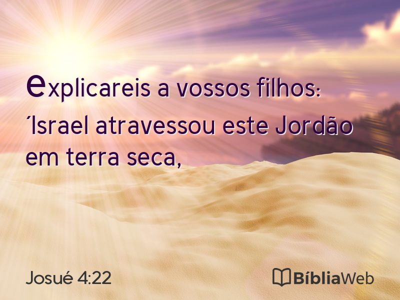 Josué 4:22 em imagem para compartilhar