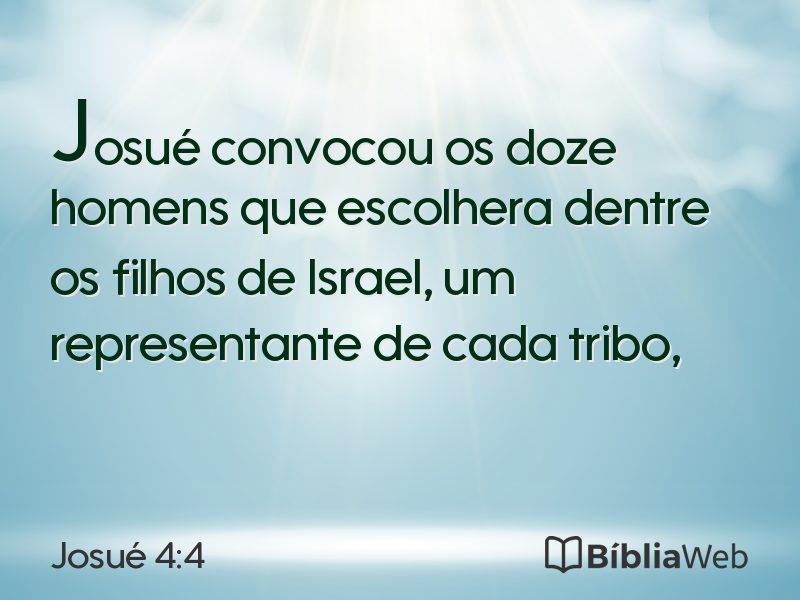 Josué 4:4 em imagem para compartilhar