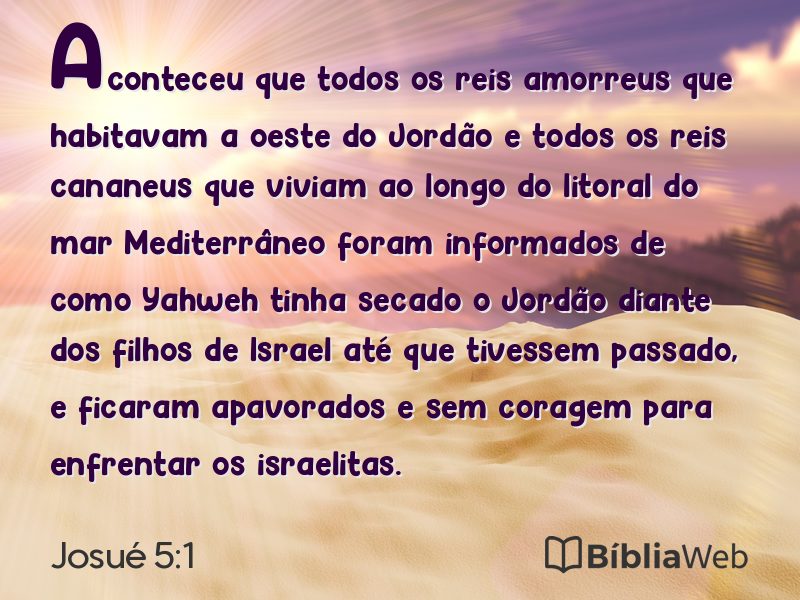 Josué 5:1 em imagem para compartilhar
