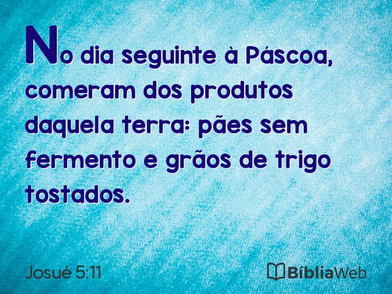 Josué 5:11 em imagem para compartilhar