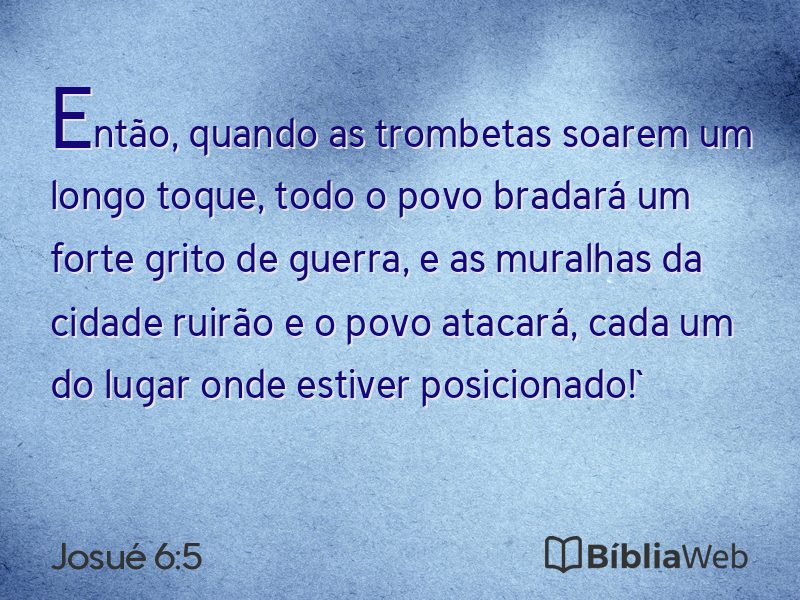 Josué 6:5 em imagem para compartilhar