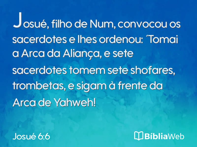 Josué 6:6 em imagem para compartilhar