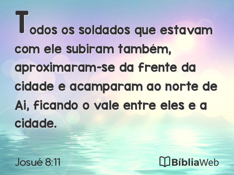Josué 8:11 em imagem para compartilhar