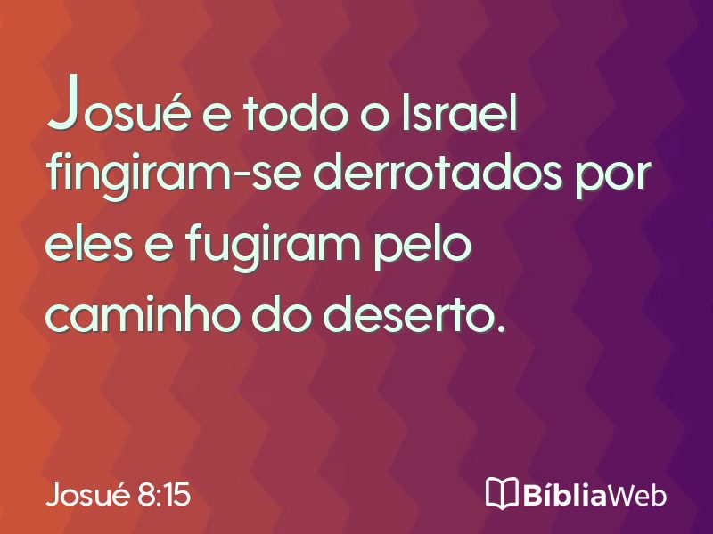 Josué 8:15 em imagem para compartilhar