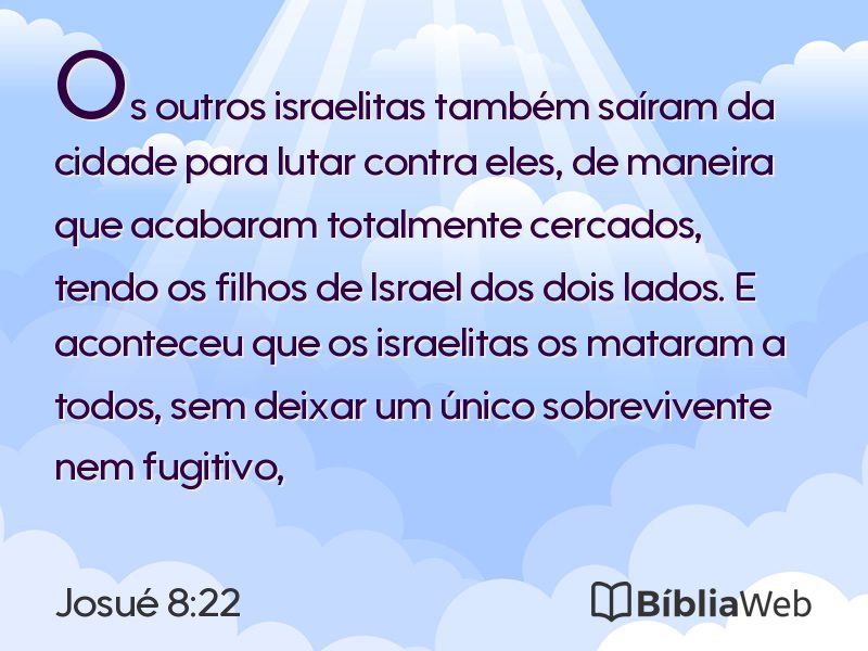Josué 8:22 em imagem para compartilhar