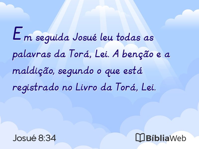 Josué 8:34 em imagem para compartilhar