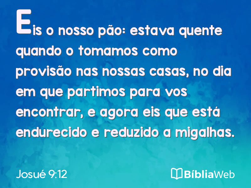 Josué 9:12 em imagem para compartilhar