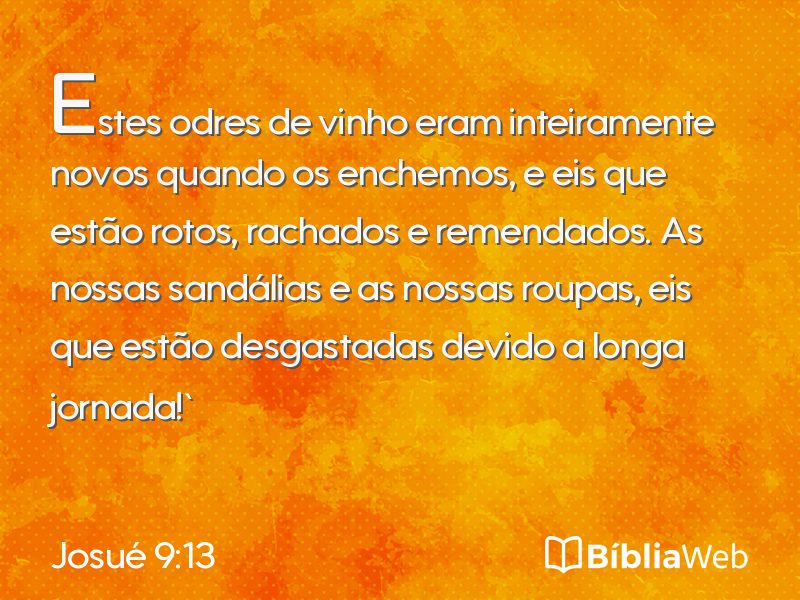 Josué 9:13 em imagem para compartilhar
