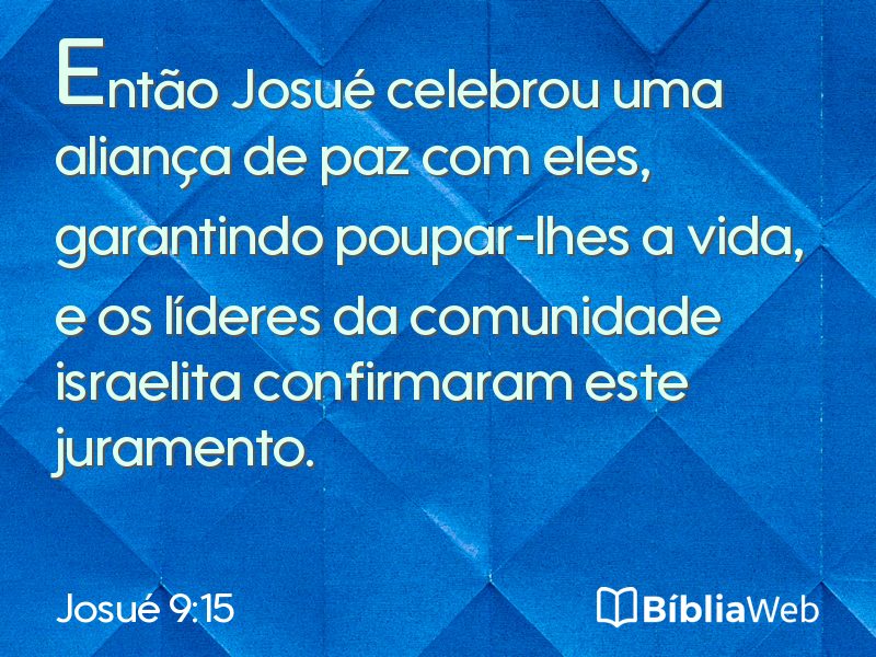 Josué 9:15 em imagem para compartilhar