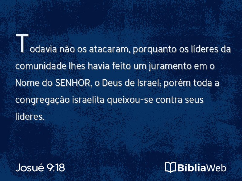 Josué 9:18 em imagem para compartilhar