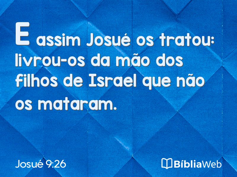 Josué 9:26 em imagem para compartilhar