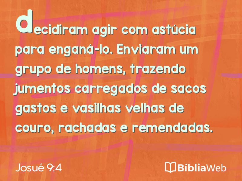 Josué 9:4 em imagem para compartilhar