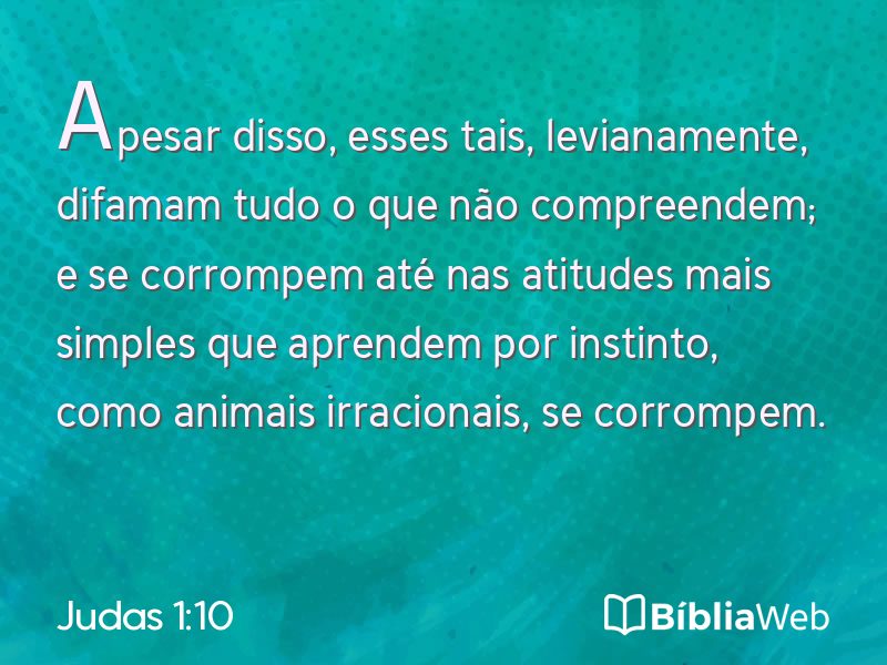 Judas 1:10 em imagem para compartilhar