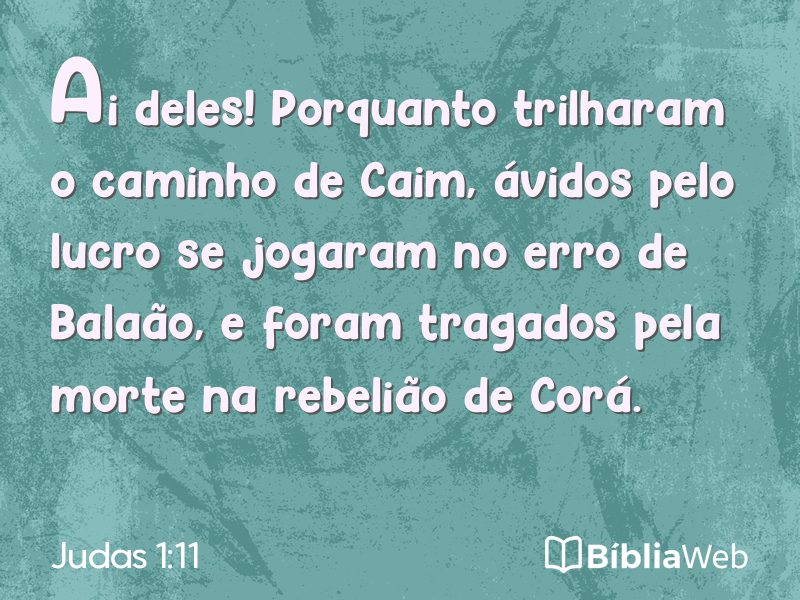 Judas 1:11 em imagem para compartilhar