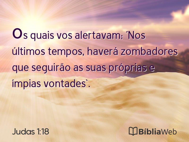 Judas 1:18 em imagem para compartilhar