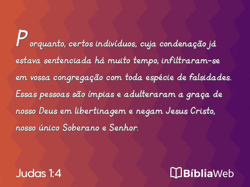 Judas 1:4 em imagem para compartilhar