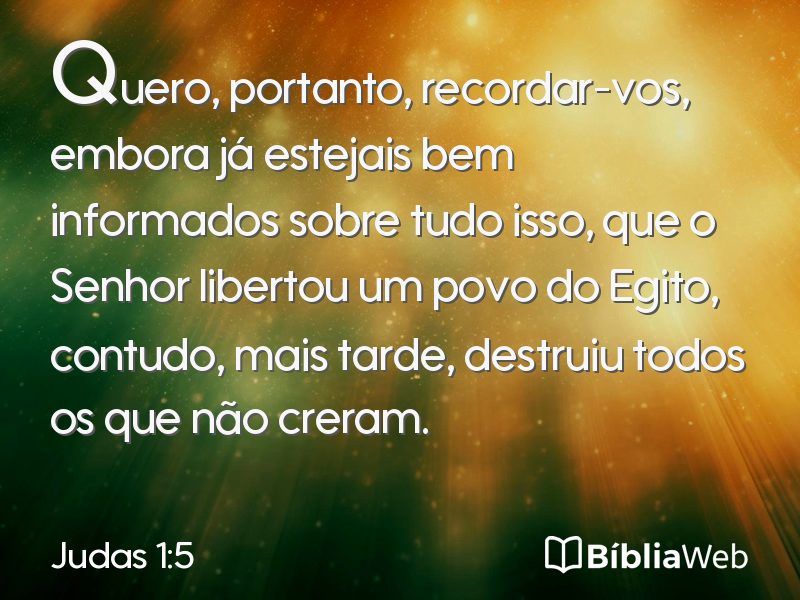 Judas 1:5 em imagem para compartilhar