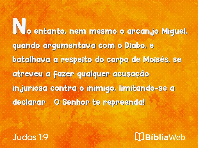 Judas 1:9 em imagem para compartilhar