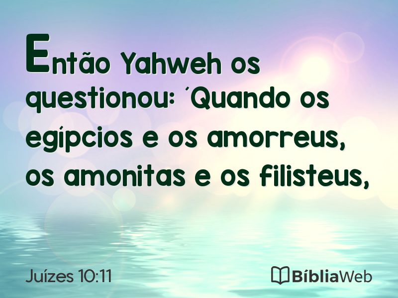 Juízes 10:11 em imagem para compartilhar